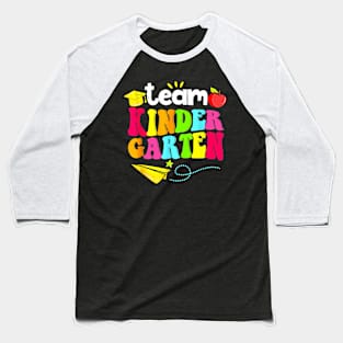 Team Kindergarten Teacher Student Funny Back To School Baseball T-Shirt